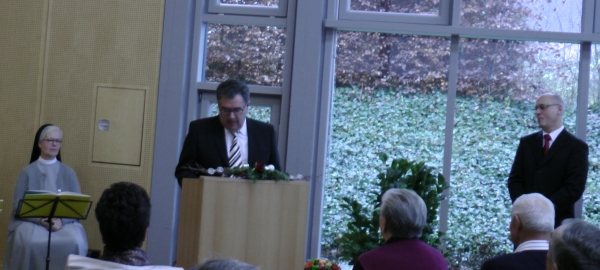 Sr. Dorothee (Stubenmusik), Josef Halder, OV Ansgar Kleiner (Foto: Michael Kberle