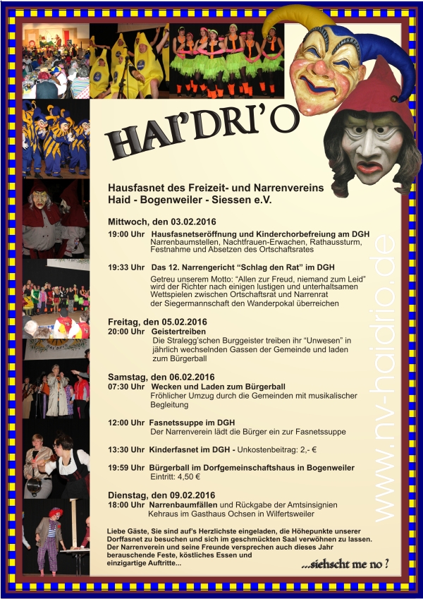 Flyer Hausfasnet