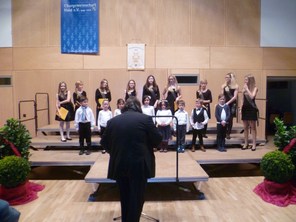 Der Kinder- und Jugendchor Vocis Imago mit Dirigent Christian Vogt (Foto: Michael Kberle)