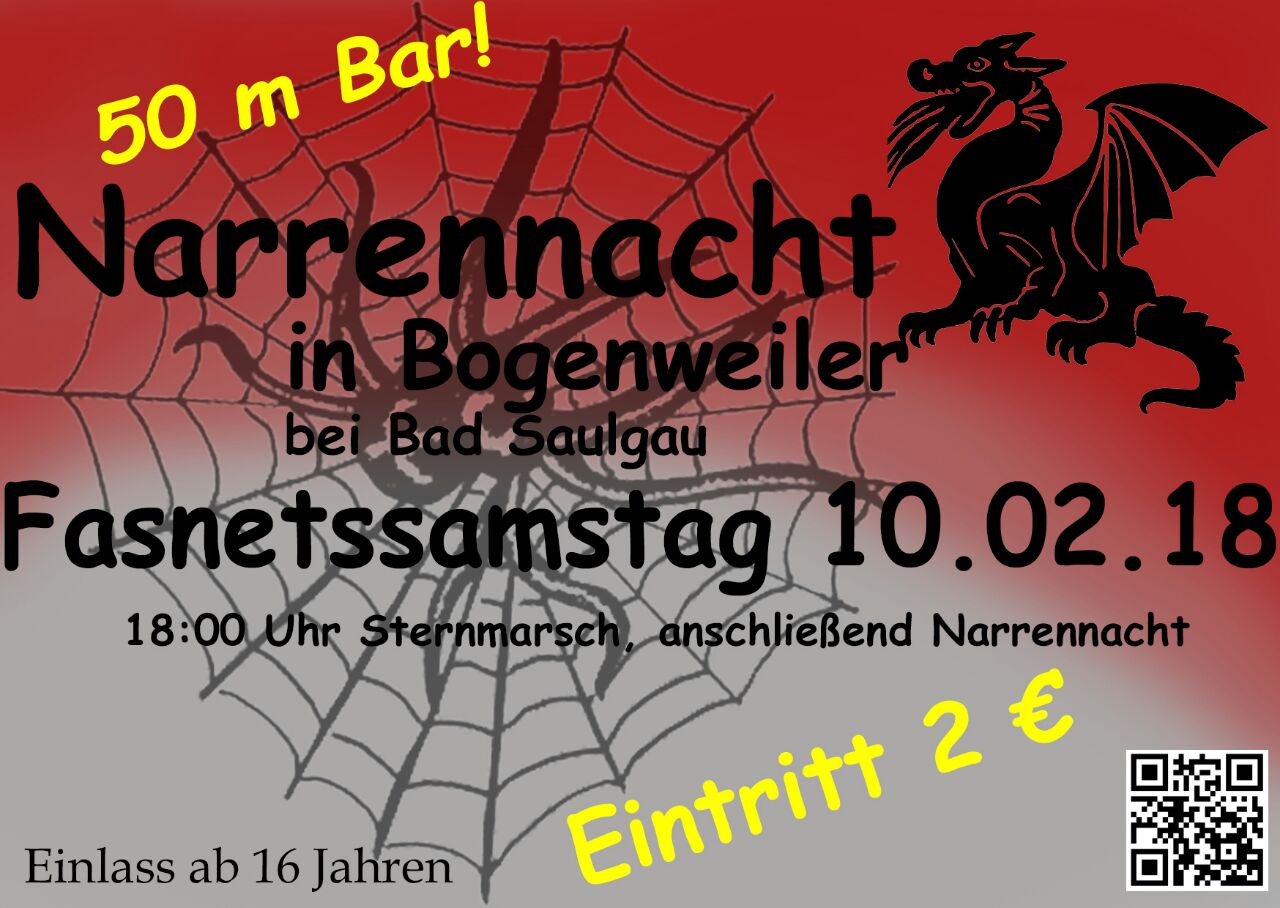 Flyer Narrennacht 2018-02-10